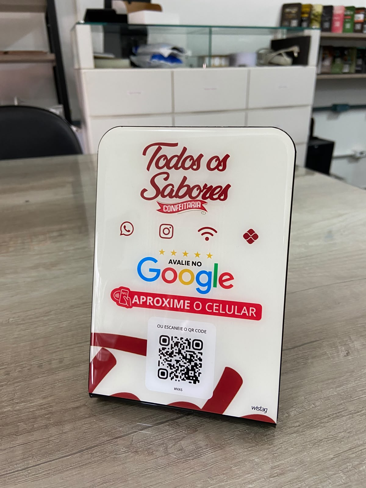 Plaquinha Tapy em cafeterias